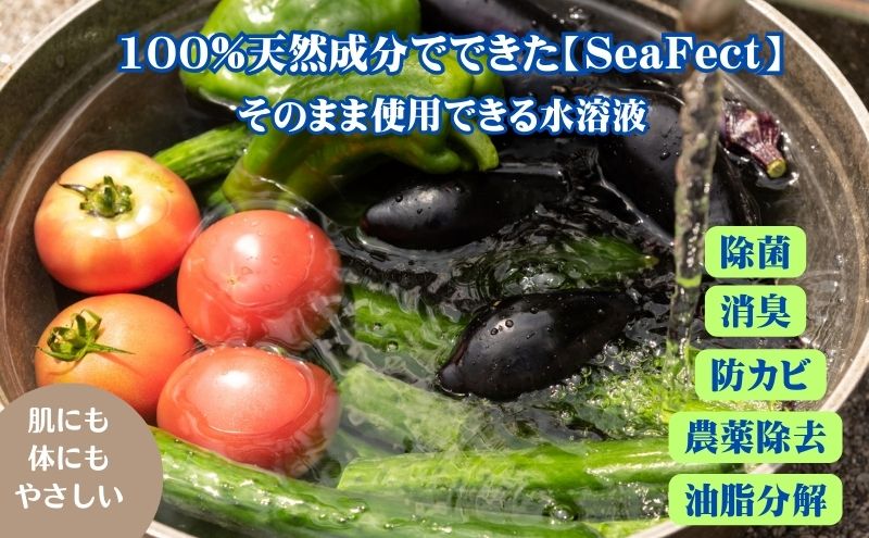 除菌・消臭液【SeaFect】大容量タイプ20L 雑貨 衛生用品 除菌スプレー 消臭スプレー 詰め替え用 100%天然成分 肌にやさしい 飲食店 防カビ 油脂分解 農薬除去 