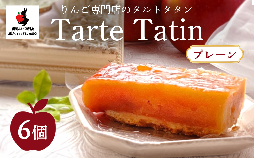りんご専門店のタルト・タタン プレーン 6Pセット | 焼き菓子 スイーツ 洋菓子 完熟 りんご 果肉 個包装 焼菓子 手土産 デザート 幸田町 napple ナップル お取り寄せ 愛知県 幸田町