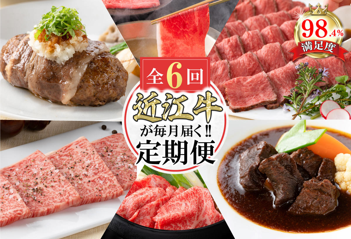【定期便6回】カネ吉山本近江牛ごちそう定期便D【Y173W】（滋賀県　近江八幡市）