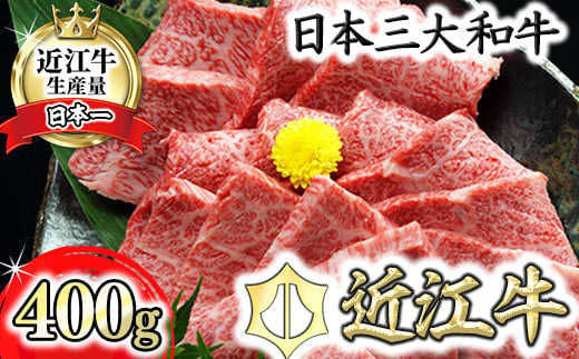 【げんさん】近江牛A5ランクカルビ焼肉用【400g】【DG04W1】（滋賀県　近江八幡市）
