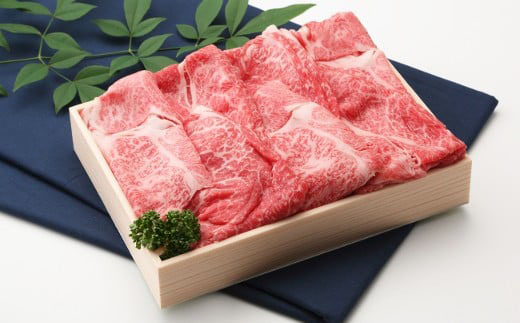 【4等級以上】【近江牛　毛利志満】近江牛　すき焼き・しゃぶしゃぶ用スライス【600ｇ】【S023W】（国産牛　和牛　ブランド牛　ブランド和牛　黒毛和牛　牛肉　肉　高級　人気　おすすめ　神戸牛　松阪牛 に並ぶ 日本三大和牛 近江牛）