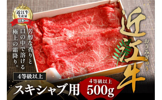 近江牛スキシャブ用【500g】折箱入り【H002W】