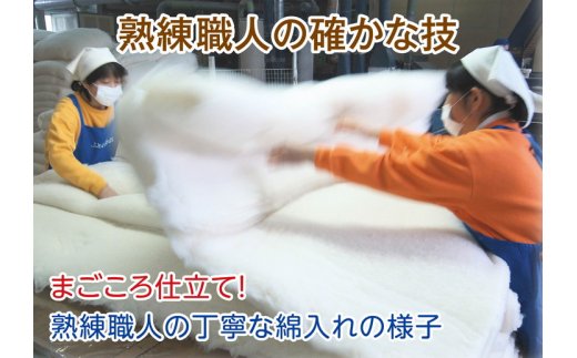 コットンの王様　エジプト綿入り肌掛ふとん（ローズピンク）【CW26W1】