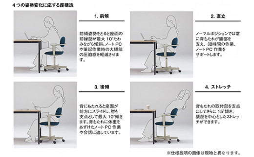 イトーキ『バーテブラ03』4本脚 回転座面 木製脚 CD張地：プラムパープル（KG-877CD-L4X7CF）【EI099W1】
