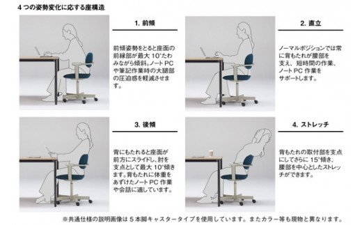イトーキ『バーテブラ03』4本脚 回転座面 スチール脚 CD張地:ディープイエロー（KG-855CDG1Y2CF）(バーテブラ)【EI016W1】