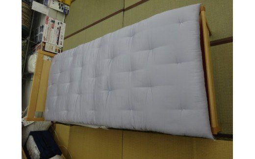 明治6年創業　ワタセ工場直売　コットンの王様エジプト綿入り敷ふとん（ブルー）【CW58W1】（滋賀県　近江八幡市）