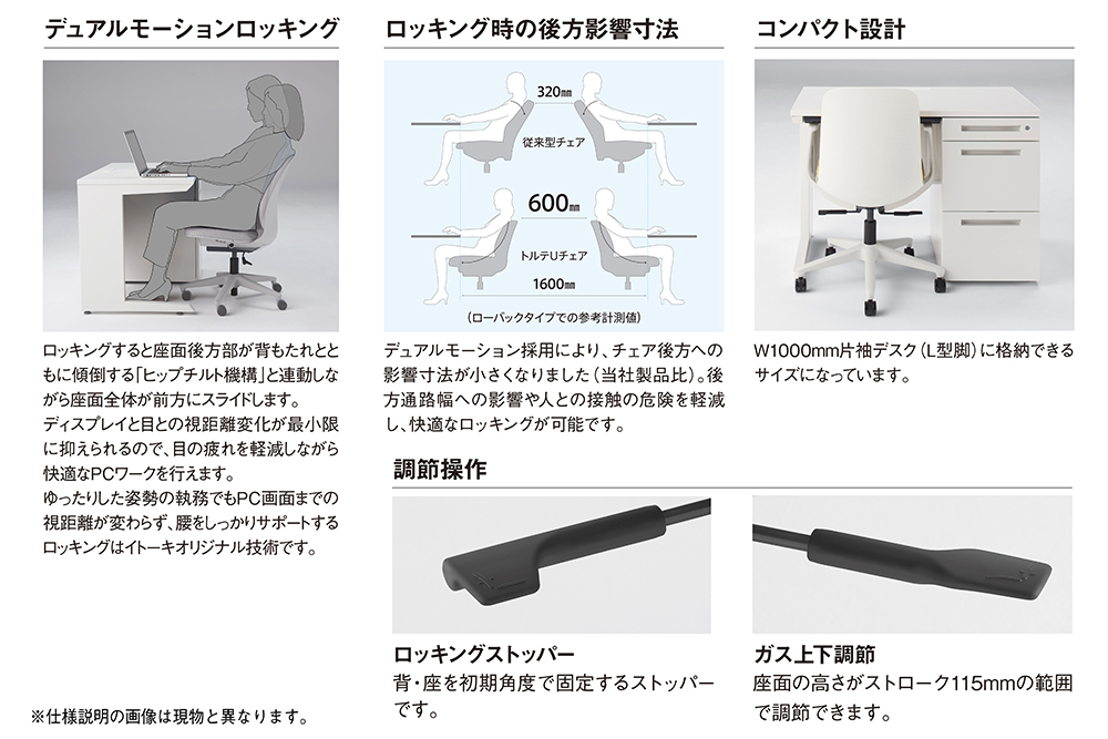 イトーキ『トルテＵ』5本脚 抵抗付ウレタン双輪キャスタータイプ フレーム：ブラック(KJ-320GAM-T1T1F)(トルテユー)【EI116W1】（滋賀県　近江八幡市）