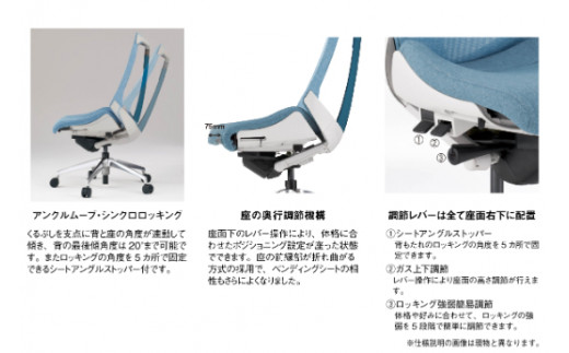 イトーキ『アクトチェア』エクストラハイバック 抵抗付きウレタンキャスター張地：ダックブルー（KG477JEEM1T1B4F）(アクトチェア)【EI066W1】（滋賀県　近江八幡市）