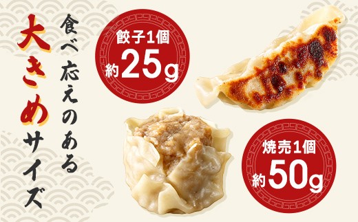 近江牛と豚肉の合挽餃子と焼売セット【HH01W】（滋賀県　近江八幡市）