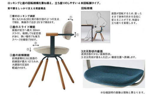 イトーキ『バーテブラ03』4本脚 回転座面 スチール脚 CD張地:ディープイエロー（KG-855CD-F2Y2CF）(バーテブラ)【EI026W1】