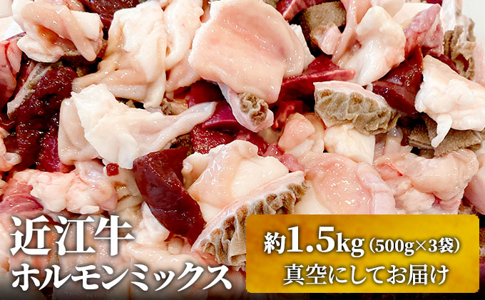 【最短1週間発送】近江牛ホルモンミックス　約1.5kg ふるさと納税 牛肉 お肉 もつ鍋 牛肉炒め物 ブランド牛