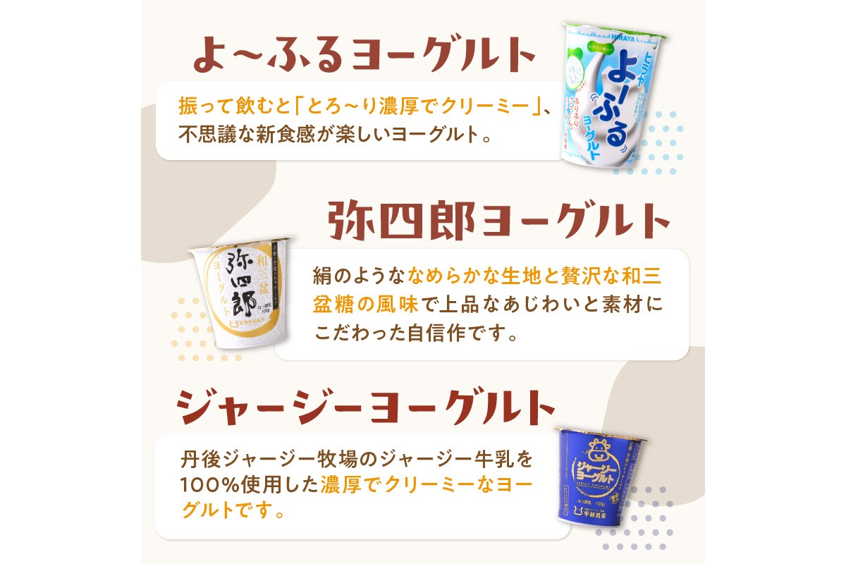ジャージー牛乳&ジャージーヨーグルト&よーふる &弥四郎ヨーグルト&コーヒー牛乳のセット