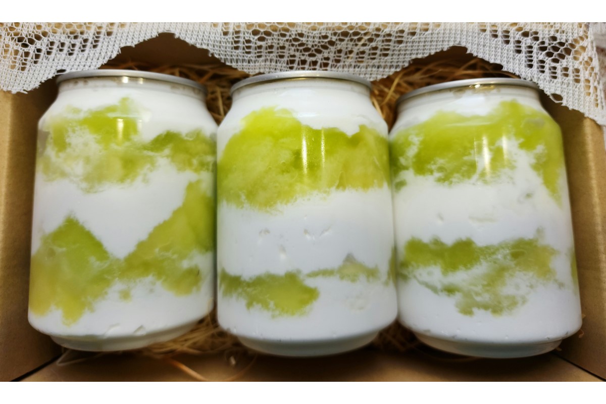 京都・京丹後産メロンの缶シーリングケーキ　3本セット（2027年7月中旬～発送） スイーツ デザート メロン めろん 国産 ケーキ けーき ふるさと納税 スイーツ 果物 メロン ふるさと納税 おやつ デザート