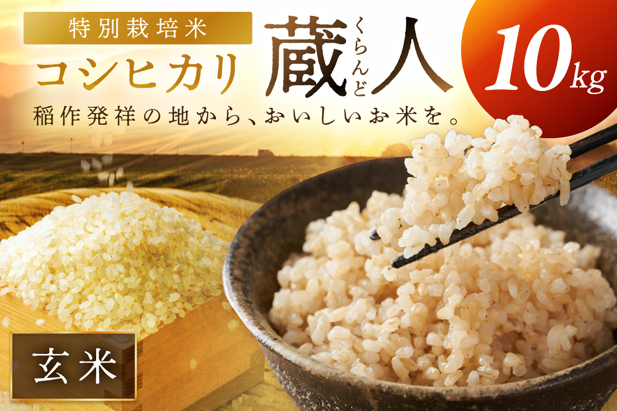令和8年産 特別栽培米コシヒカリ 蔵人（くらんど） 玄米10kg