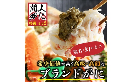 （訳あり）活間人がに　2匹　Bセット　11/10～11/21発送予定 平七水産　間人がに 間人ガニ 間人蟹 たいざがに たいざガニ