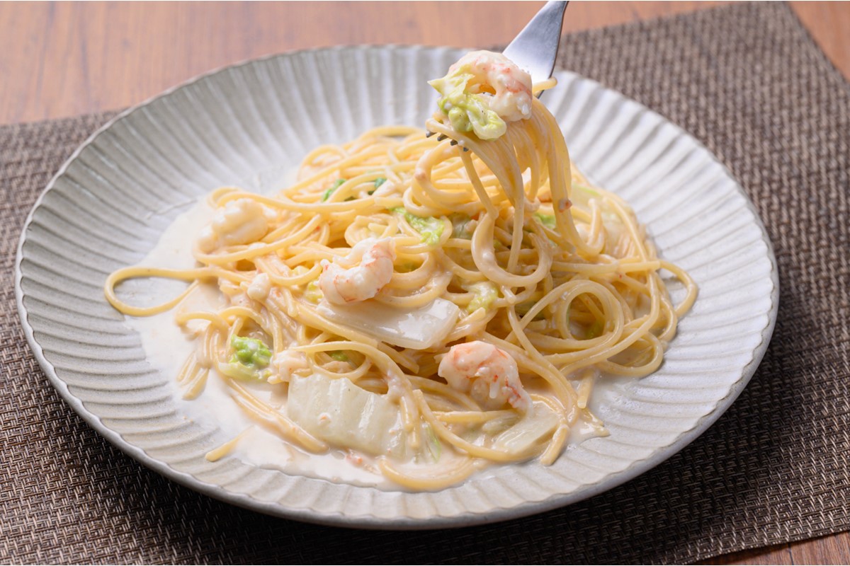 「カニ屋が作る 海のパスタ」 海香る ガサ海老のクリームパスタ 3皿セット