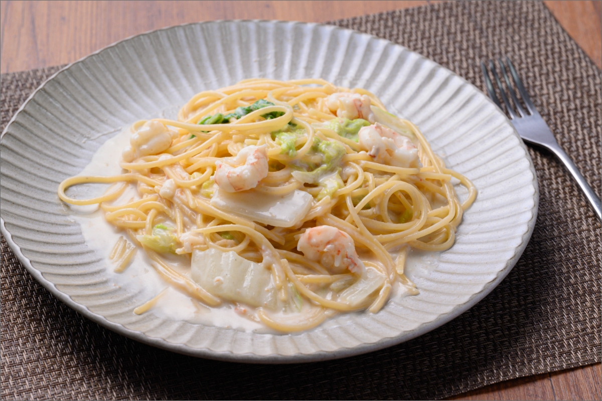 「カニ屋が作る 海のパスタ」 海香るズワイガニたっぷりのジンジャーオイルパスタ 、のど黒へしこ ペペロンチーノ、シビマグロ 山椒トマトソース、ガサ海老 クリームソース、シビマグロ 和風ペペロンチーノ 各1皿づつ 計5皿セット