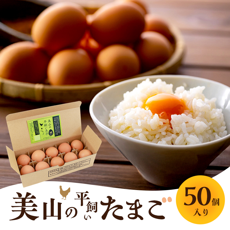 美山の平飼いたまご 50個 | 卵 タマゴ 平飼い 卵かけごはん お菓子作り 国産 南丹市