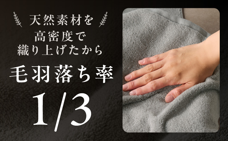 世界最高峰のタオル nei  ハンドタオル ３枚 グレー【ホテル仕様 上質 厚手 吸水性 たおる ギフト 国産 泉州タオル】