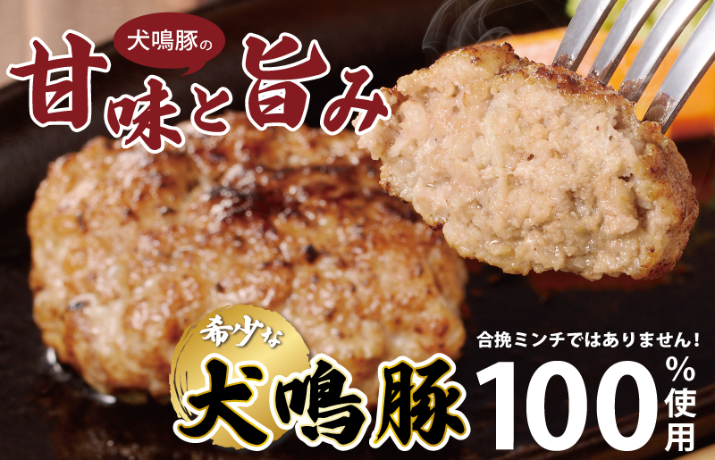犬鳴豚の手作りプレミアムハンバーグ（20個入り） 【国産 豚肉 ぶたにく 犬鳴ポーク 普段使い】