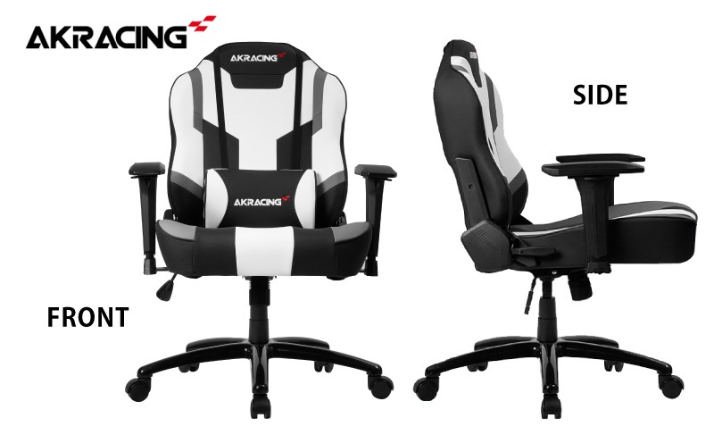 AKRacing MJ Grey エーケーレーシング ゲーミングチェア ローバックチェア（ランバーサポート付き）
