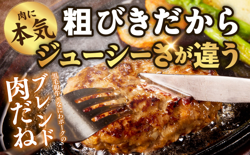 肉の泉佐野 ハンバーグ 30個（合計3.6kg）【黒毛和牛 なにわポーク入り 120g×30個 小分け 冷凍 ストック 人気 総菜 はんばーぐ 訳あり 簡単調理 おかず お弁当】