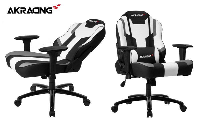 AKRacing MJ Grey エーケーレーシング ゲーミングチェア ローバックチェア（ランバーサポート付き）