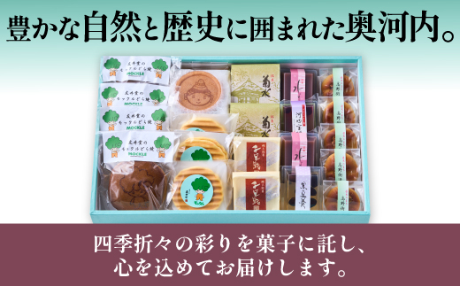 友井堂 和菓子詰め合わせAセット21個入 15015-40000877 ｜ 奥河内 和の恵み詰合せ どら焼き どらやき 煎餅 せんべい お煎餅 最中 もなか 羊羹 ようかん 水羊羹 水ようかん あんこ 母の日 父の日 誕生日 敬老の日 ギフト 贈答 お中元 お歳暮 退職 和菓子 スイーツ 餡子 お供え モックル 丹波大納言 黒豆 河内長野 大阪府