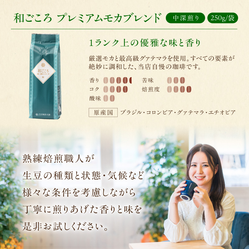 【吉田珈琲本舗】和ごころブレンド 250g×6袋／粉【010D-157】