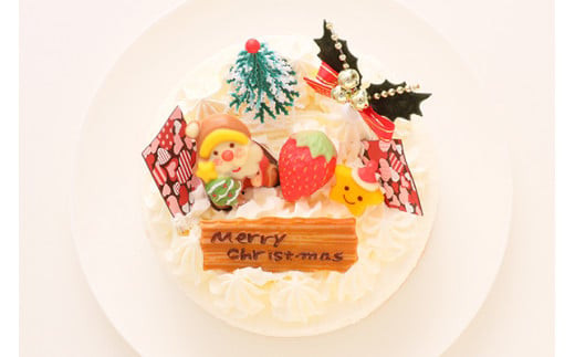 クリスマスケーキ 生クリームケーキ 5号 ホール型 【2026年12月18日から23日発送予定】 15cm 3～5人向け 先行予約 予約 人気 ケーキ屋 冷凍