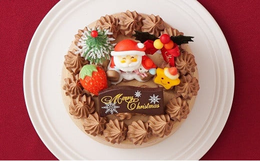 生チョコ クリスマス ケーキ 【2026年12月18日から23日発送予定】 5号 15cm 3～5人向け 先行予約 予約 チョコレート 生チョコクリーム 冷凍