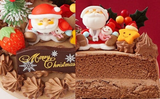 生チョコ クリスマス ケーキ 【2026年12月18日から23日発送予定】 5号 15cm 3～5人向け 先行予約 予約 チョコレート 生チョコクリーム 冷凍