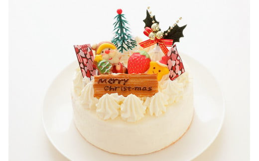 クリスマスケーキ 生クリームケーキ 5号 ホール型 【2026年12月18日から23日発送予定】 15cm 3～5人向け 先行予約 予約 人気 ケーキ屋 冷凍