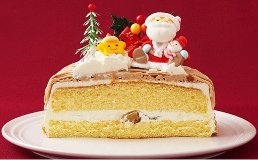 モンブラン クリスマスケーキ 【2026年12月18日から23日発送予定】 5号 15cm 3～5人向け 先行予約 予約 高級イタリア産栗餡使用 栗 冷凍