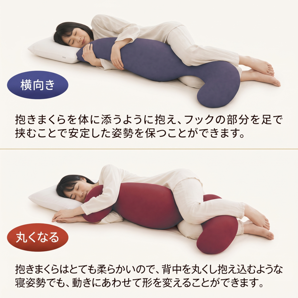 MOGU プレミアム気持ちいい抱きまくら SGY（シルバーグレー）