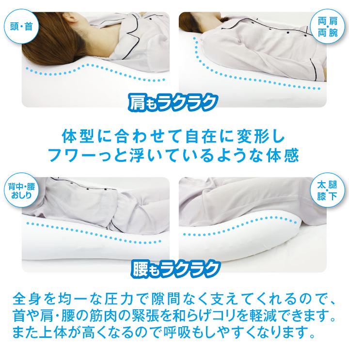 MOGU 雲にのる夢枕（ナイトネイビー）