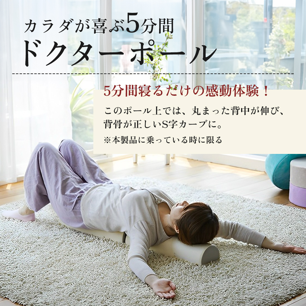 フィットネス ドクターポール ポール ストレッチ 姿勢矯正 ストレッチ用ポール ヨガポール アサヒ軽金属 リセット 姿勢 ヨガ 健康 首 肩 背中 腰 ほぐす おうち時間 美容 運動 室内 日用品
