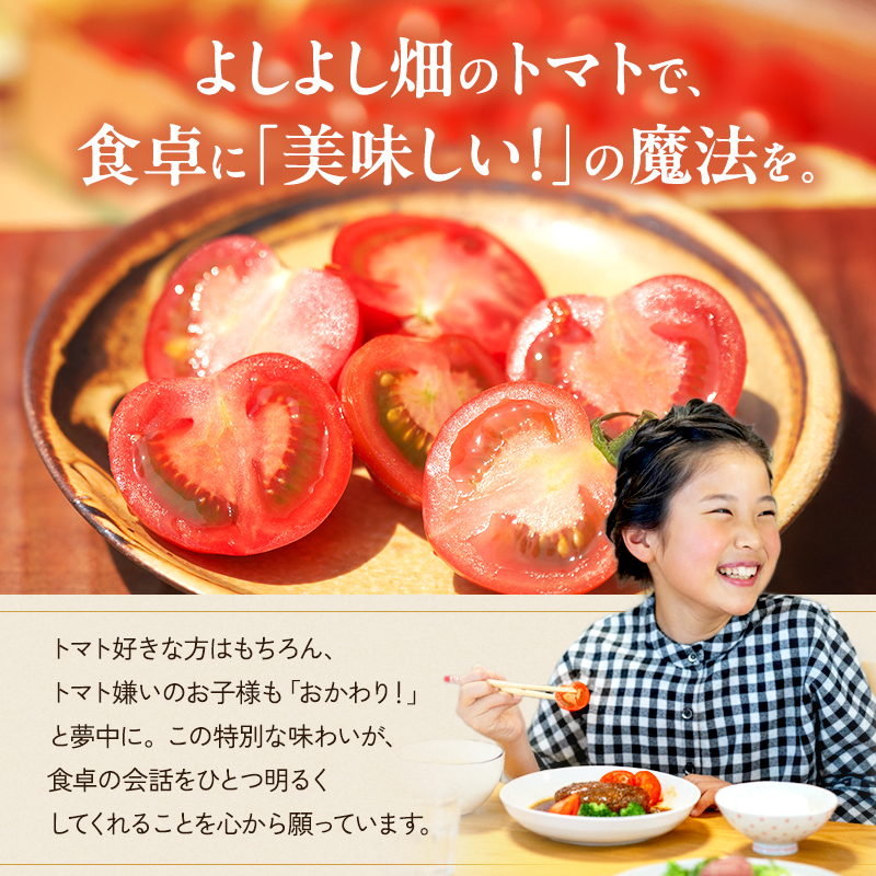 トマト 中玉 800g～1kg よしよし畑のあま～いトマト とまと 季節の野菜 旬の野菜 新鮮 農家直送 夏野菜 野菜