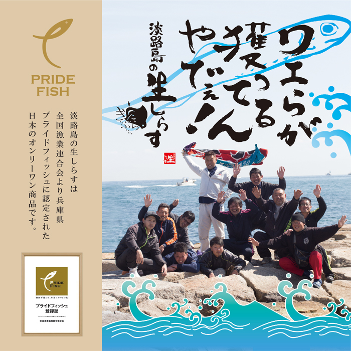 淡路島岩屋港の釜揚げしらす＆淡路島の生しらす＆沖漬けセット