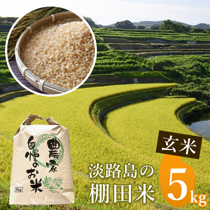 《玄米》淡路島の棚田米 ５kg
