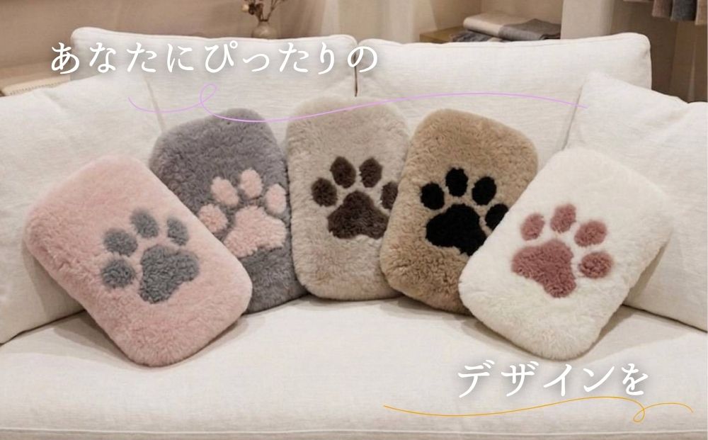 本物ムートン 肉球デザイン ポシェット（選べる5色・内側3種類） ／西勝毛皮 ムートンバッグ ショルダーバッグ レディース 肉球 猫 犬 アニマル かわいい ミニバッグ スマホポシェット おしゃれ 軽量 お出かけ 旅行 選べるカラー 日本製 奈良県 宇陀市 ふるさと納税