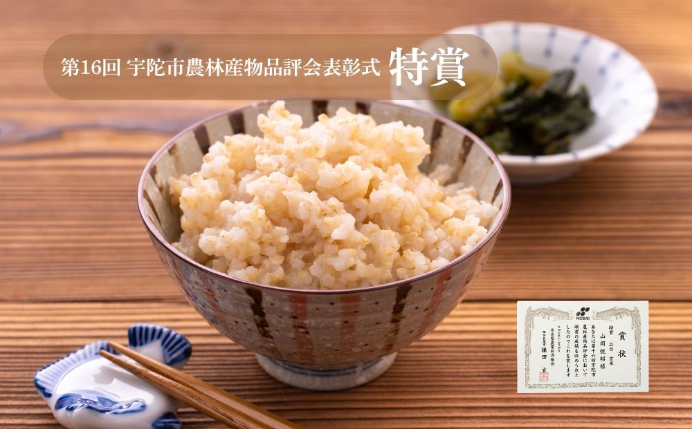 【定期便6回】天真爛漫 5kg ｜玄米・分づき・白米｜定期便6か月 ／ 無農薬 米 お米 こめ コメ 国産 新米 玄米 一等米 農家やまおか 有機肥料使用 農薬不使用 除草剤不使用 奈良県 宇陀市 ふるさと納税