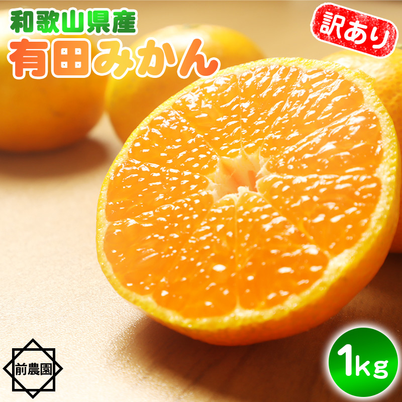 【2026年先行予約】【産地直送】和歌山県産 有田みかん 1kg サイズ混合 【訳あり】_BL6169