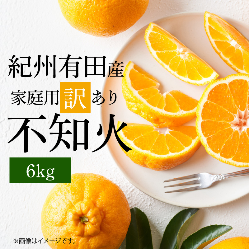 【2027年先行予約】紀州有田産 不知火 (しらぬい)【家庭用 訳あり】6kg デコポン フルーツ デザート 柑橘 果物 果実 みかん お取り寄せ 和歌山県 湯浅町 送料無料_G7358