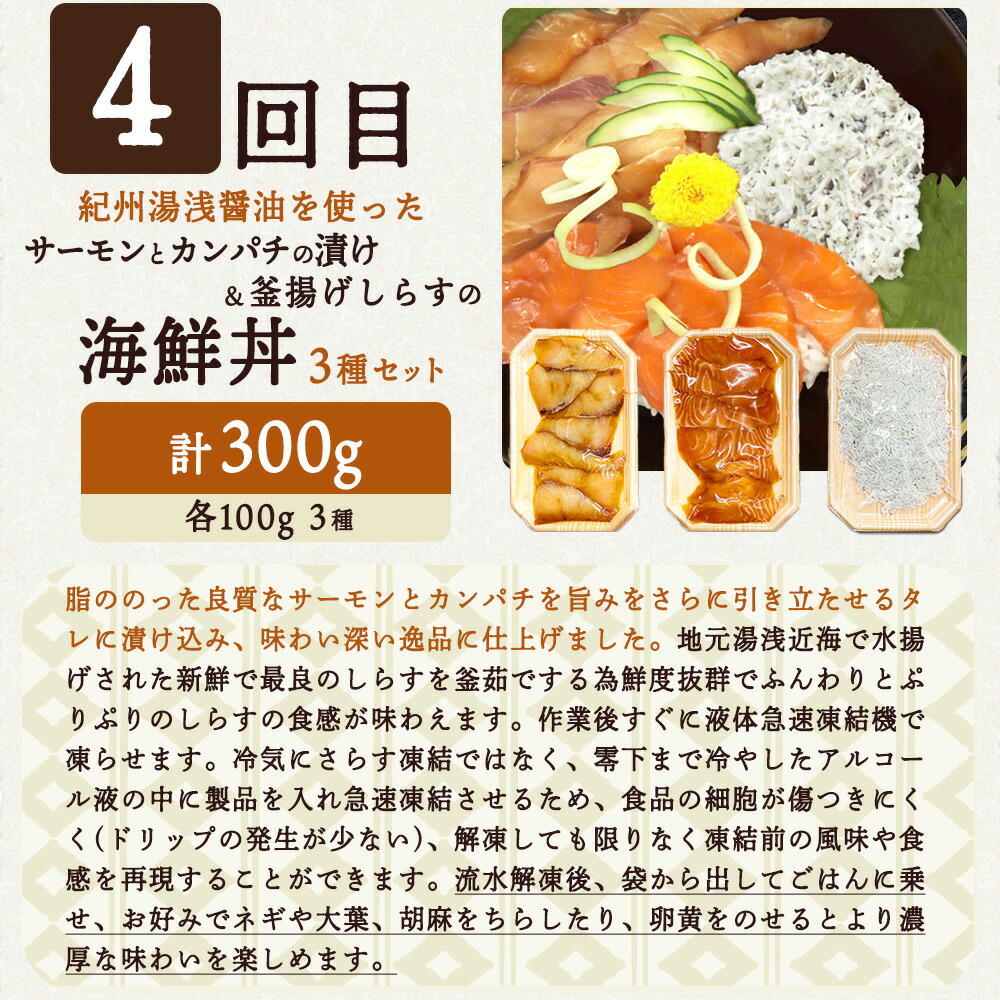 【定期便 全4回】魚鶴商店が選ぶ人気お魚H(銀鮭切身・サバフィレ・魚切身・海鮮漬)_G60-T39