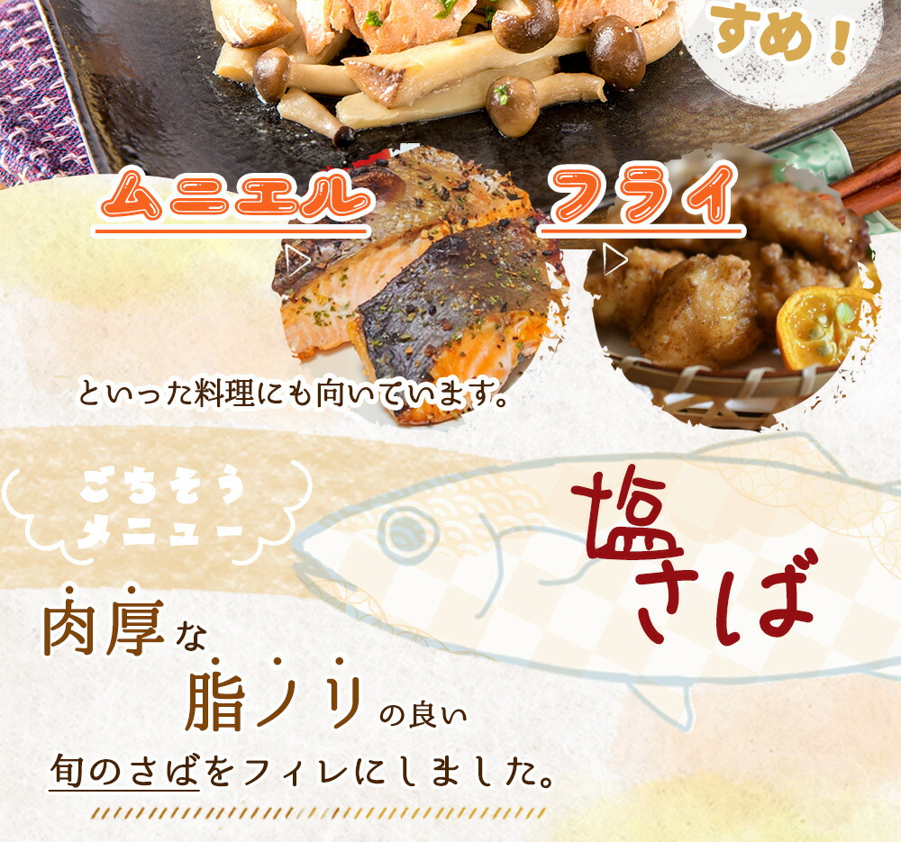 和歌山魚鶴仕込の甘口塩銀鮭切身 4切 & 天然 塩さばフィレ4枚 （2切×2パック&2枚2パック 小分け）_G7025