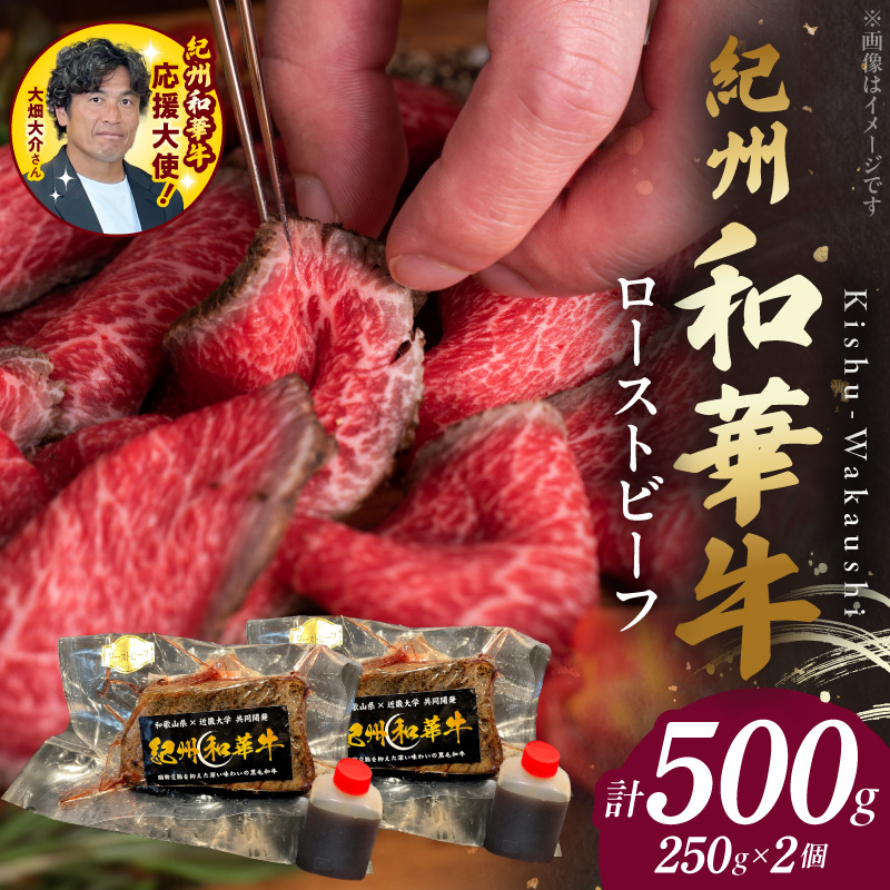 紀州和華牛赤身　ローストビーフ　2個入り　計500g_BN6046