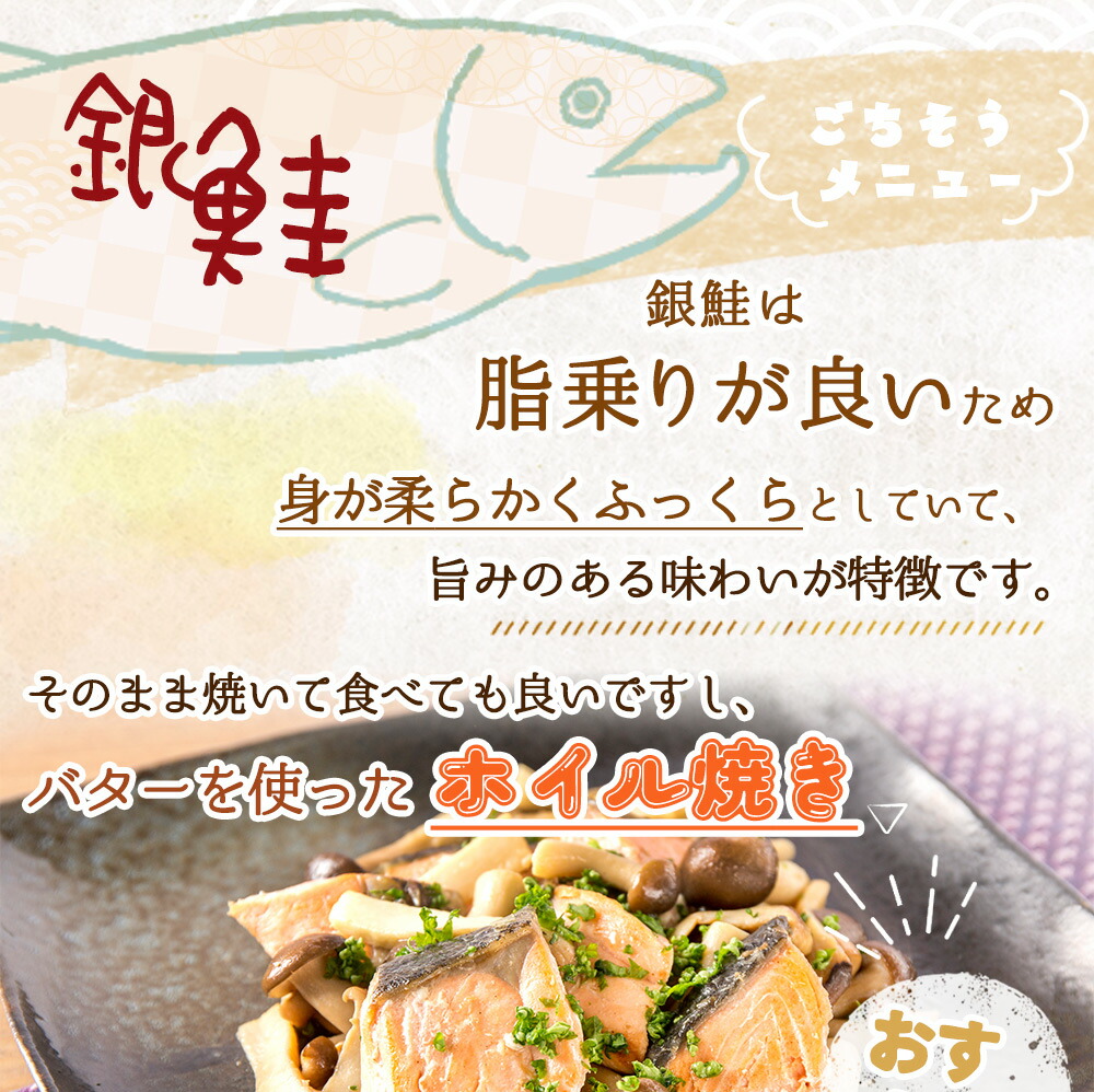 和歌山魚鶴仕込の甘口塩銀鮭切身 4切 & 天然 塩さばフィレ4枚 （2切×2パック&2枚2パック 小分け）_G7025