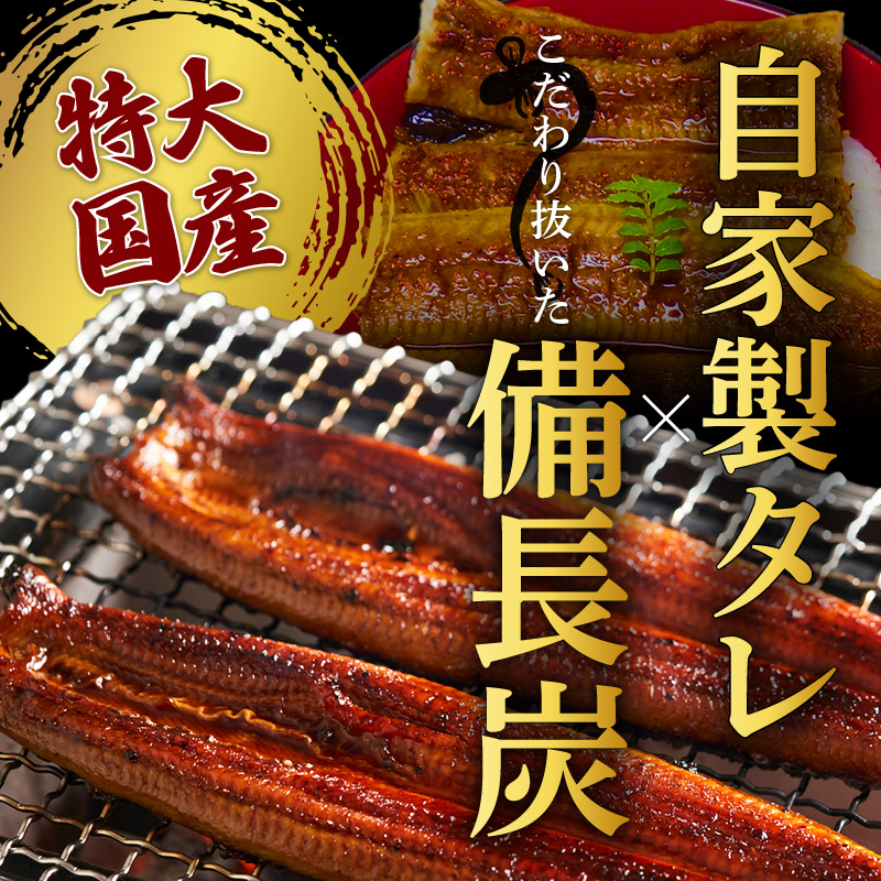 紀州備長炭焼き 特大 うなぎ 蒲焼き(国産)【鰻 ウナギ 丑の日 土用 蒲焼き 関西風 冷凍】_R6102