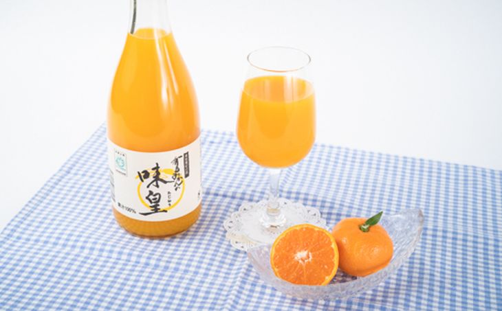 果樹園紀の国 有田みかん ブランド ジュース 味皇（あじおう）720ml×3本 セット【和歌山 みかんジュース ミカンジュース ストレート 無添加 果汁100% 有田】_ZY6001n